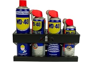 WD40 Double TT Lubricant Spray Can Holder Bracket Straws Trade Van Mount Steel