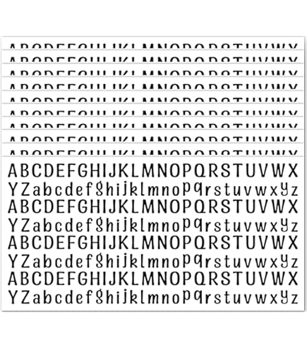 8 Sheets Black UV Cup Wrap Stickers - Alphabet Decals For Water Bottles, Glass, Mailbox & DIY Crafts - View #6
