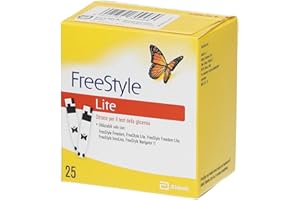 Abbott 23944 Freestyle Strisce Glucosio, Lite, Confezione da 25