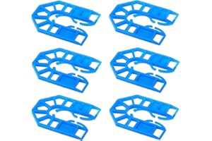 TERF® 55mm X 43mm X 3mm Thick U Shims Packers Spacers Plastic Packing Horseshoe Window Glazing Door Kitchen Cabinet Tiles Installations with 3mm Thick - Pack of 50