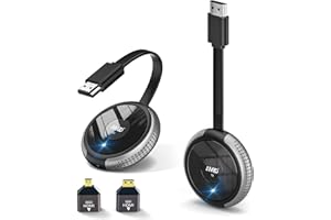 AIMIBO Wireless HDMI Transmitter and Receiver 4K, Up to 8 TXs to 1 RX, 2.4G/5G Dual BandTrasmission, Plug＆Play, HDMI Extender for Streaming Video for Laptop, Box, Phone to TV, Projector, Monitor -50M