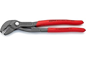 Knipex Alicate para abrazaderas gris atramentado, recubiertos de plástico antideslizante 250 mm 85 51 250 A