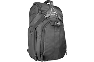 Mantona 17981 Rhodolit Zaino per Fotocamera, Custodia Antipioggia, Supporto per Treppiedi e Cintura, Nero