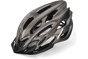 Shinmax Casco Bicicleta Adulto con Luz LED Certificado CE Casco de Bicicleta con Visera Extraíble Casco MTB Hombre Mujer Casco Bici Casco Ciclismo para Montaña Casco para Bicicleta Ajustable