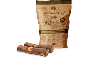 MAIKAI Legno d´Ulivo - Gioco Cane indistruttibile - Masticativi Naturale - Osso - Bastoncini Giocattolo per Cani Sano e Securo - Riduze il tartaro e l'ansia - Cura Denti (S (Confezione da 2))
