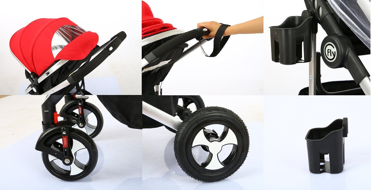 blue pram travel system