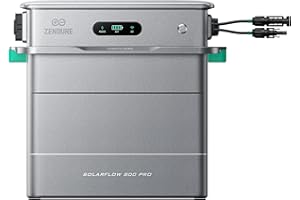 Zendure SolarFlow 800 Pro, Centrale Balcon avec Stockage, Système de Gestion d'Énergie IA, 4 MPPT, Entrée Solaire 2640W, Charge AC 1000W, Sortie 800W, Batterie 1,92 kWh, TOU