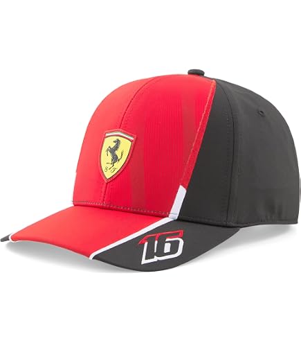 Casquette Baseball Ferrari - Imprimé Ferrari - Réglable (56-60 Cm) - Unisexe - Pour Sport, Loisirs - 3