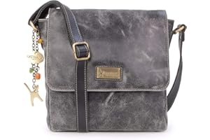 Catwalk Collection Handbags - Vera Pelle - Medio Borsa a Tracolla/Borse a Mano/Messenger da Donna - Per Tablet/iPad - Sabine M