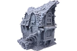 FORGED TERRAIN Fantasy Cottage Medieval Building Battle Scatter Terrain Fantasy Historical Miniatures, Wargames Watchtower Fantasy Empire Figures
