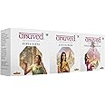 Anuved Fragrance Combo | Pack of 3 | 125 Grams Each | Herbal Soaps Kewda, Astagandha, Pahadi Gulab for Refreshing & Revitalizing, Paraben Free, Cruelty Free