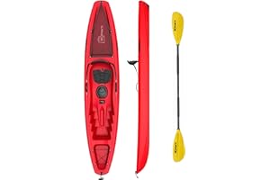 ROMARK Kayak - Canoa da 268 cm - VARI COLORI - 1 gavone + 1 pagaia + 1 seggiolino + 1 ruotino mare sport lago