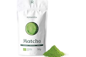 REPLANTEA CUIDAMOS TU NATURALEZA TE MATCHA CEREMONIAL 100% Orgánico 50g | TE VERDE MATCHA en polvo de Japón | Té Matcha Orgánico, Té Matcha Premium REPLANTEA®