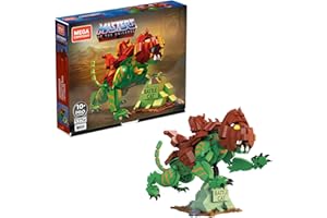 MEGA BRANDS MEGA Masters Of The Universe Battle Cat, Buildable Action Figure Construction Set, Building Toys for Boys, GVY14