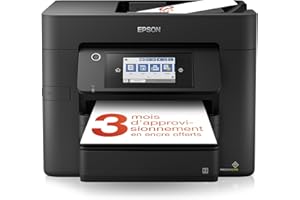EPSON WorkForce Pro WF-4830 | Imprimante 4-en-1 - Impression recto-verso, Numérisation, Copie, Fax - WiFi Direct, Ethernet, 25ppm Noir/12ppm Couleur, PrecisionCore, ADF, Mobile, Compacte