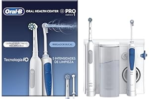 ORAL-B Braun Pro-1 + Irrigador Oxyjet - Cepillo Eléctrico + Irrigador Blanco Y Azul