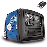Scheppach Inverter Benzin Stromerzeuger SG3400i - 3400W | 5,1 PS | 2x 230V Steckdosen, 1x 12V | 61dB | Elektrostart mit Fernb