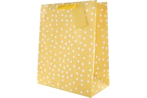 Hallmark Grande sacchetto regalo per Pasqua – giallo e bianco a pois
