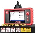 LAUNCH CRP123 V2.0 OBD2 Code Reader Scanner for 4 System Engine ABS SRS Transmission Car Diagnostic Tool with 3 Reset Function Oil Reset SAS Reset Throttle Adaptation, Lifetime Update without cost