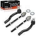 A-Premium Set of 4, Front Inner & Outer Tie Rod End Kit, Compatible with Nissan Titan 2004-2015, Pathfinder Armada 2004, Armada 2005-2019, Infiniti QX80 2014-2019, QX56 2004-2013