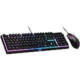 Cooler Master MS110 Tastiera E Mouse RGB Gaming Combo, Nero