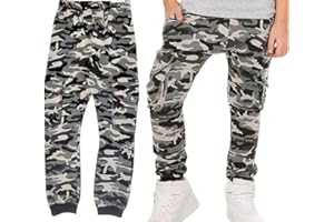Solvera_Ltd Chino Baggy Jogginghose Hosen für Jungen, Military-Style Cargohose mit Taschen, Ideal als Outdoor Hose, Größen 116-164