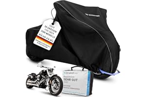 ‎MYCOVER MYCOVER handgefertigte Chopper Abdeckplanen Motorradabdeckplane Winterfest & Atmungsaktiv - reißfeste Chopper Abdeckhaube -Outdoor & Indoor Motorcycle Cover - Größe C-XL