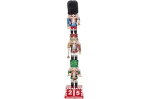 Kurt S. Adler 16-Inch Stacked Miniature Nutcracker with Calendar Nussknacker, Mehrfarbig