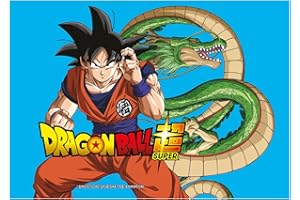 Dekora, Oblea Comestible Dragon Ball, Decoración de Son Gok? para Tarta de Cumpleaños Infantil, Adorno para Pasteles y Postres A5