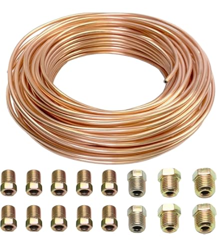 Tubo Flessibile Olio Freno Moto - Acciaio Intrecciato, Rosso, 1200mm, Per Freni E Frizione - Foto 2