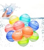 Diealles Shine 12 Ballons D'eau Réutilisables En Silicone – Sac Filet Inclus, Pour Batailles D'eau Plage Et Jardin