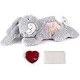 pet prime Dog Heart Beat Puppy Plush Rabbit Toy with Warmer Bag, Pet Soft Anxiety Puppy Relief Toy for Dogs(Gray Rabbit)