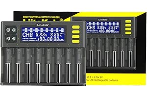 Docooler LiitoKala LII-S8 Li-ION ładowarka 3,7 V NiMH 1,2 V Li-FePO4 3,2V IMR 3,8V Ładowarka do 18650 26650 21700 26700 AA AAA