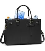 Borsa Per Laptop 15.6 Pollici Uomo Donna - Nylon Impermeabile, Leggera, Tracolla Regolabile, Per Ufficio E Viaggi, Nero