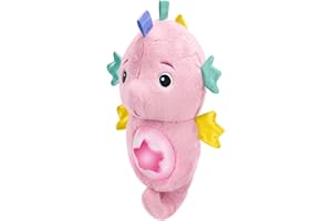 Baby Einstein Sea Dreams Seahorse Plush Soother Toy, with Music and Lights, Ages 0 Months and Up, Pink