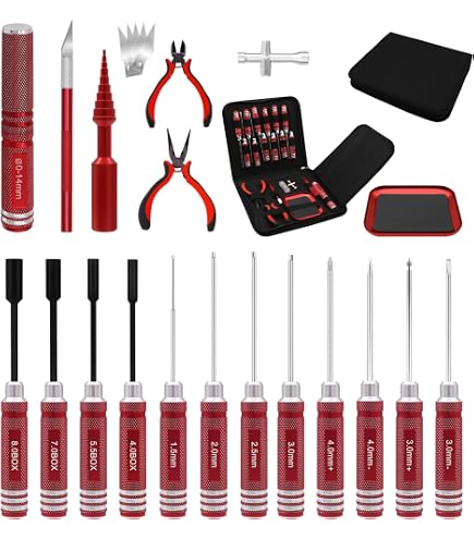 Lot De 7 Tournevis Hexagonaux RC – Tailles 2.0 à 5.0 Mm – Poignée Ergo – Pour SCX24 Traxxas