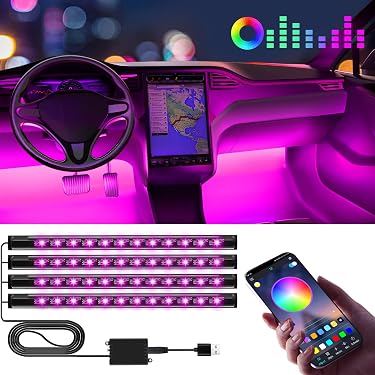 thumbnail image 2 of Zerodeko 4pcs Led Car Interior Lights Led Light Panel 2 of 10
