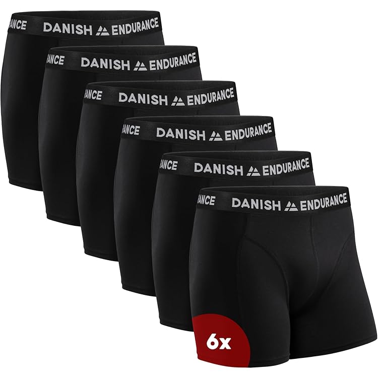 YESWEL Boxers Homme Lot De 6, Caleçon Long En Bambou Respirant, Sans Étiquette Sous, Sous-vêtements Respirants Avec Ouverture Frontale (6X Noir, M