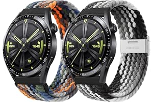 YASPARK Pasek kompatybilny z Huawei Watch GT 4 46 mm, 22 mm, elastyczny, regulowany, nylonowy pasek do Huawei Watch GT 3, Huawei Watch GT 2, Huawei Watch GT3 Pro 46 mm, Huawei Watch GT2 Pro, GT 2e