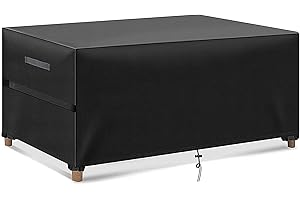MEELOTOP Abdeckung für Gartenmöbel, Abdeckplane Gartenmöbel Verbessertes Schwerlast 420D Oxford Gewebe Wasserdicht, Winddicht,UV-Beständiges, abdeckung gartenmöbel winterfest, Rechteckig-282x206x108cm