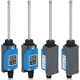 SWAWIS 4 Pieces Momentary Limit Switch ME-9101 5A 250V AC NC-NO | End of Stroke Flexible Coil Spring Travel Switch for CNC Ro