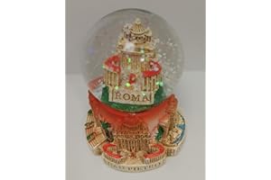 ICT Palla di Neve in Vetro di Roma Piazza Spagna Snowball Souvenir from Rome.