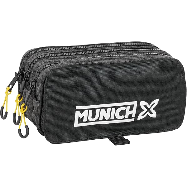 safta Munich LAGOON – Astuccio triplo, astuccio per bambini, ideale per bambini in età scolastica, comodo e versatile, qualità e resistenza, 22 x 3 x