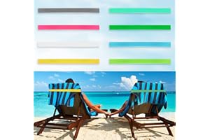Kaket Elastische Strandkorb-Clips, Bänder, 8 Stück, Strandtuchhalter, Gummi, elastisch, Strandkorb, Strandkorb, Pool, Kreuzfahrtstühle (8 Stück, Stil 2)