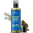 Botanic Hearth 100% Pure Rosemary & Castor Oil for Hair Growth | Stimulates Growth, Boosts Thickness, and Nourishes Scalp | 150 ml