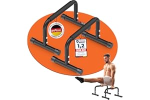 ‎DH FITLIFE DH FitLife Verstellbare Bars (30-35cm) für Calisthenics | 2 Stufige Liegestützgriffe & Parallettes | 200kg Calisthenics Push Up Bars | Dip Stange für Fitness & Sport | Indoor&Outdoor