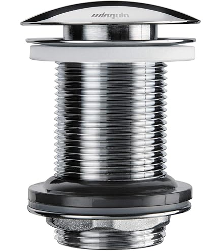 Wirquin 30723121 complete afvoergarnituur voor wastafel, sifon, quick-clac ventiel en geïntegreerde overloop, wit