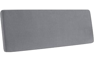 SYLC Fundas De Cojín, Funda para Sofá Elásticas, Funda Elástica Protectora De Sofá Tartán, Funda para Sofá Elástica Protector Separados (Gris Claro,2 plazas)