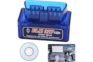 PENNLE Mini Bluetooth OBD2 Code Reader, OBD2 Scanner Car Automotive Engine Scanner for Android and Windows, ELM327 OBD II Diagnostic Scan Tool, Check Engine Code Reader with Fault Code Reader (V2.1)