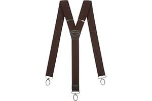 Olata Heavy Duty Y-Shape Braces/Suspenders with Carabiner Clips - 4cm